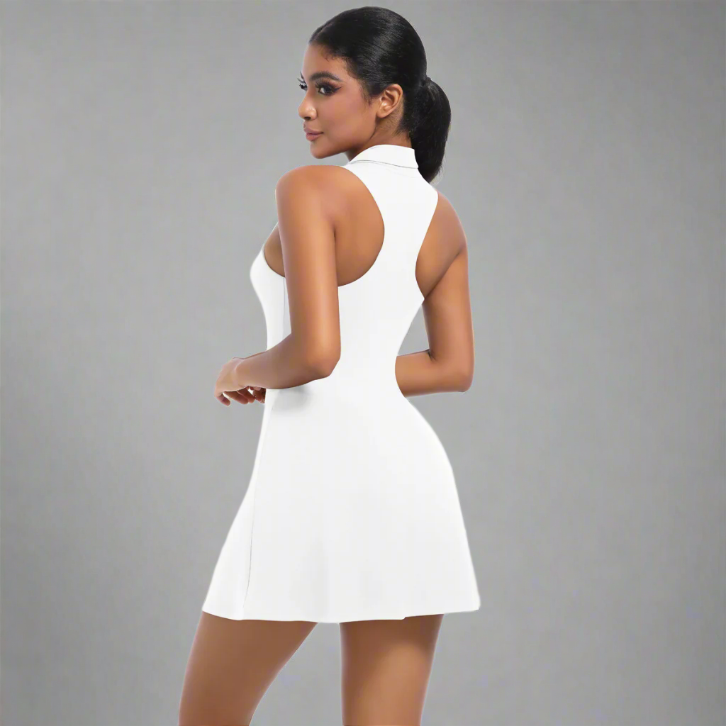 Golf Dress with Zip and Pocket Mirèlle