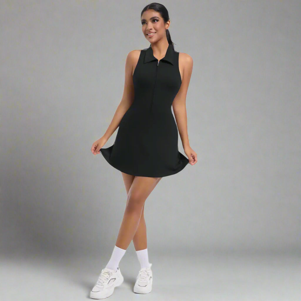 Golf Dress with Zip and Pocket Mirèlle
