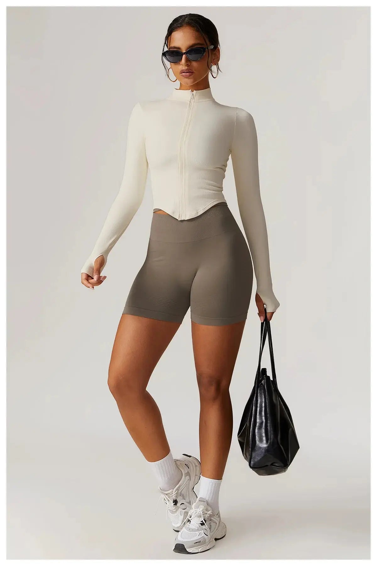 Workout Jacket with Zip & Quick Dry - Mirèlle