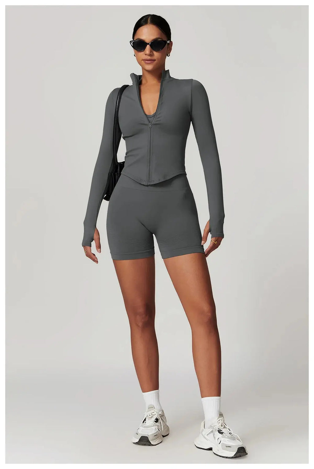Workout Jacket with Zip & Quick Dry - Mirèlle