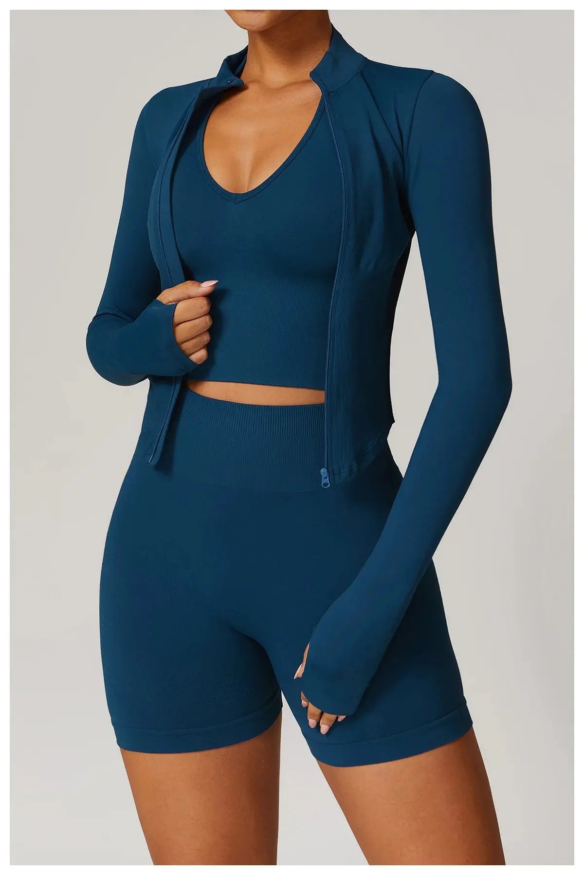 Workout Jacket with Zip & Quick Dry - Mirèlle