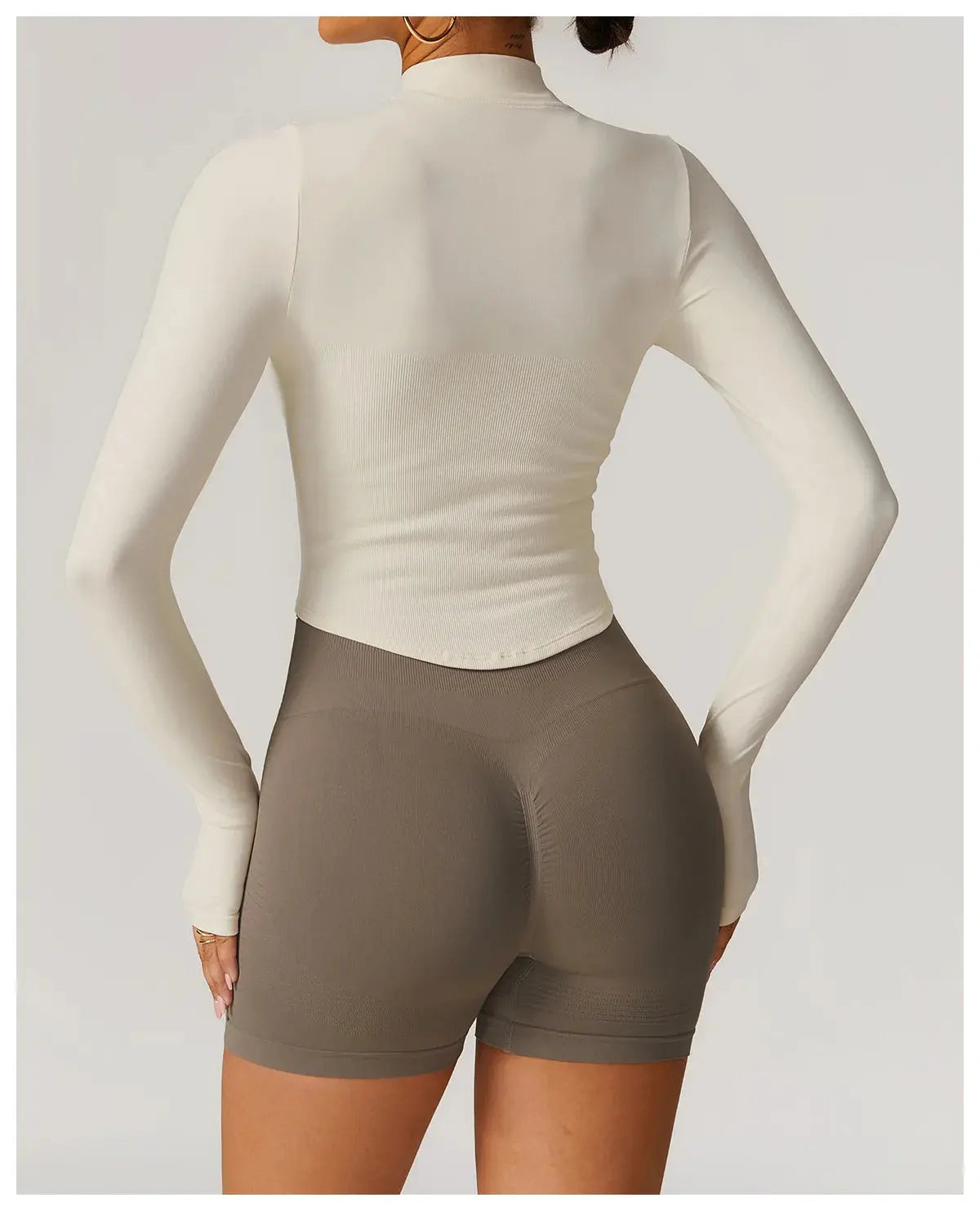 Workout Jacket with Zip & Quick Dry - Mirèlle